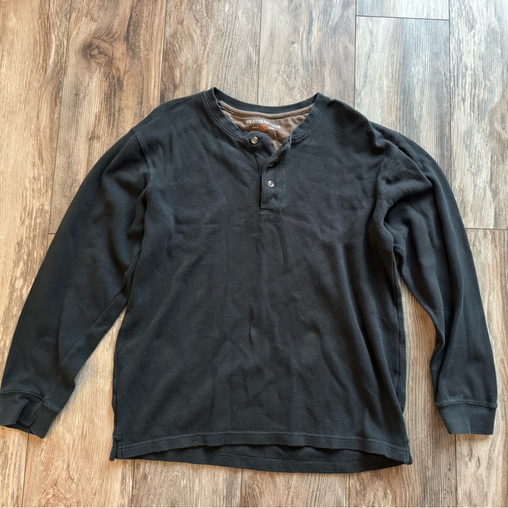 Weatherproof men’s long sleeve shirt L black
